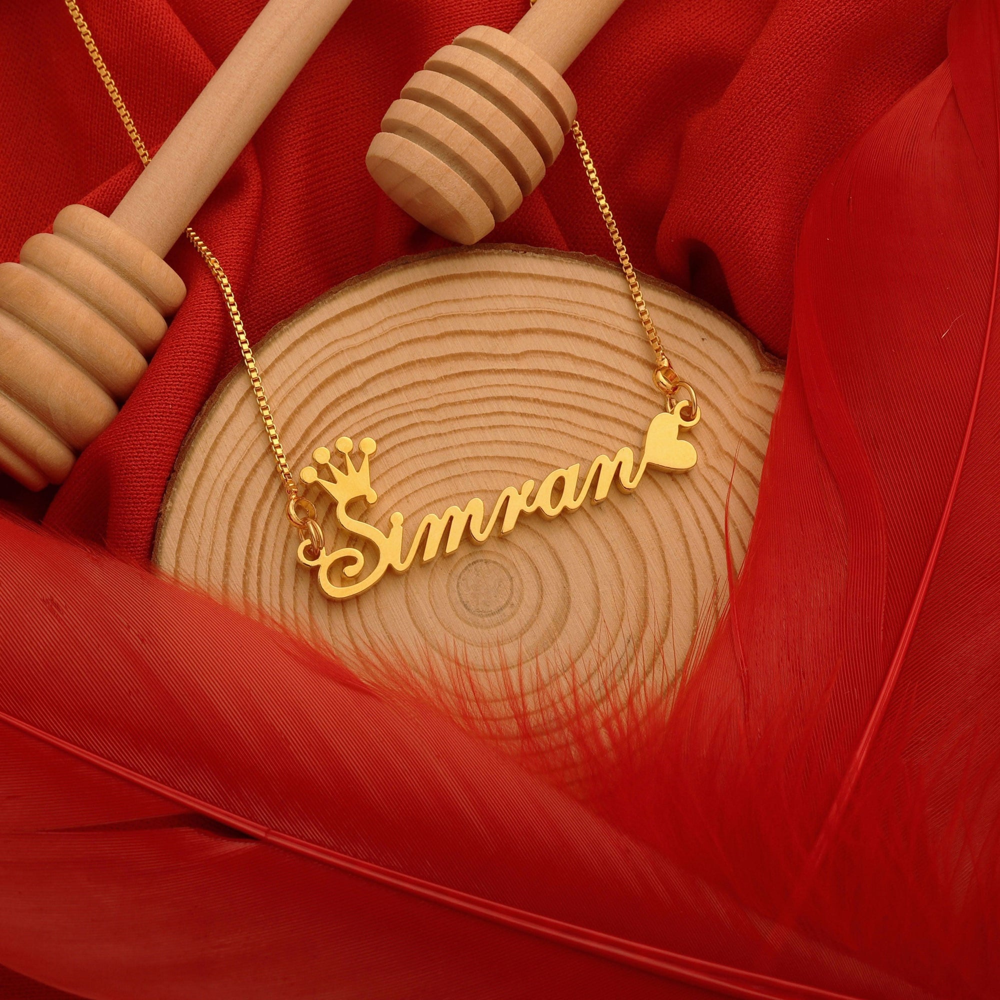 Heart Style Name Necklace