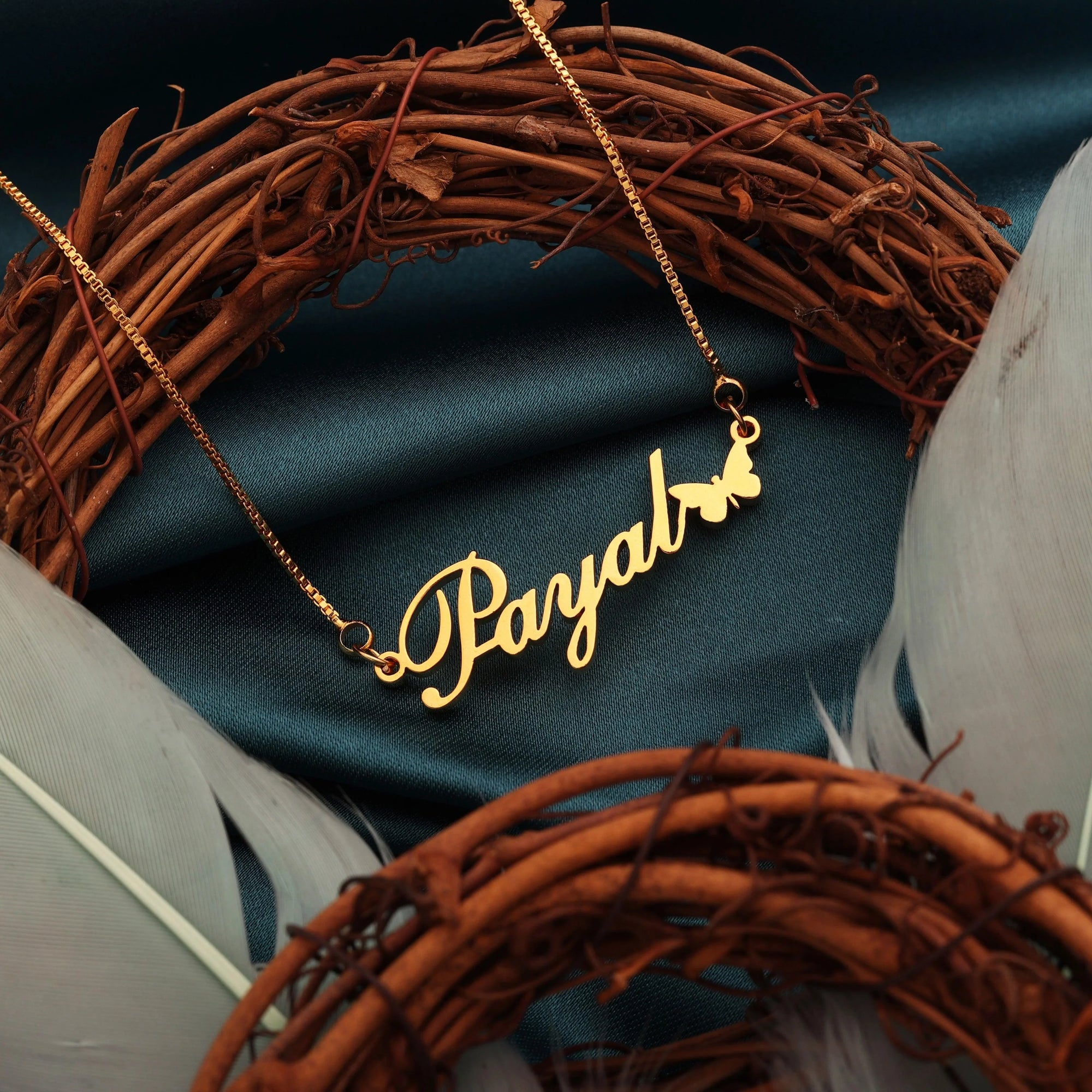 Butterfly Style Name Necklace