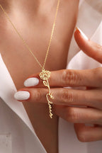 Personalised flower Name Necklace